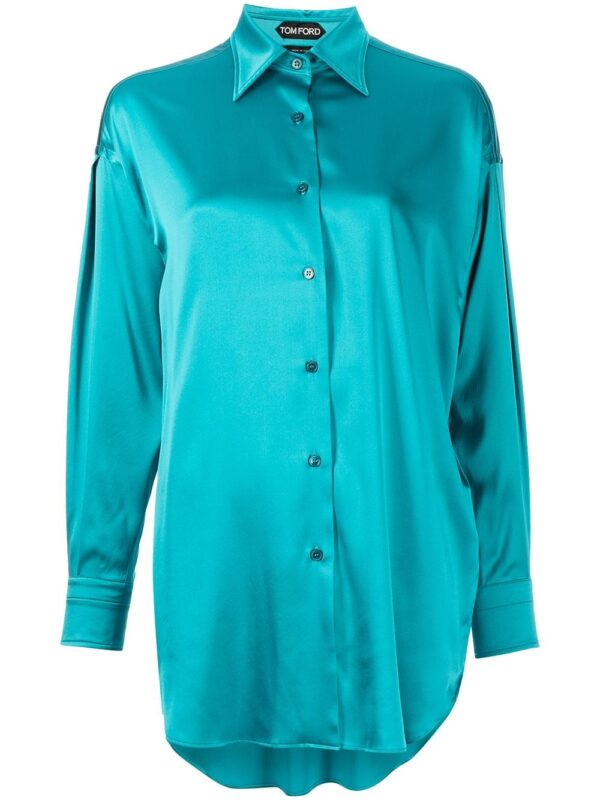 TOM FORD  pointed-collar long-sleeve shirt