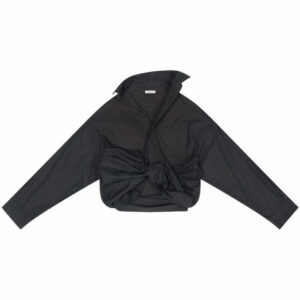 Balenciaga  gathered-detail poplin shirt