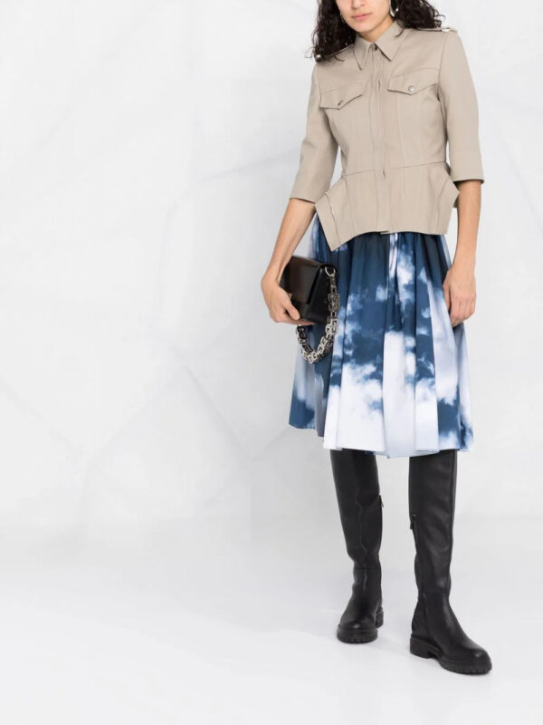 Alexander McQueen  fitted peplum cotton shirt - Image 2