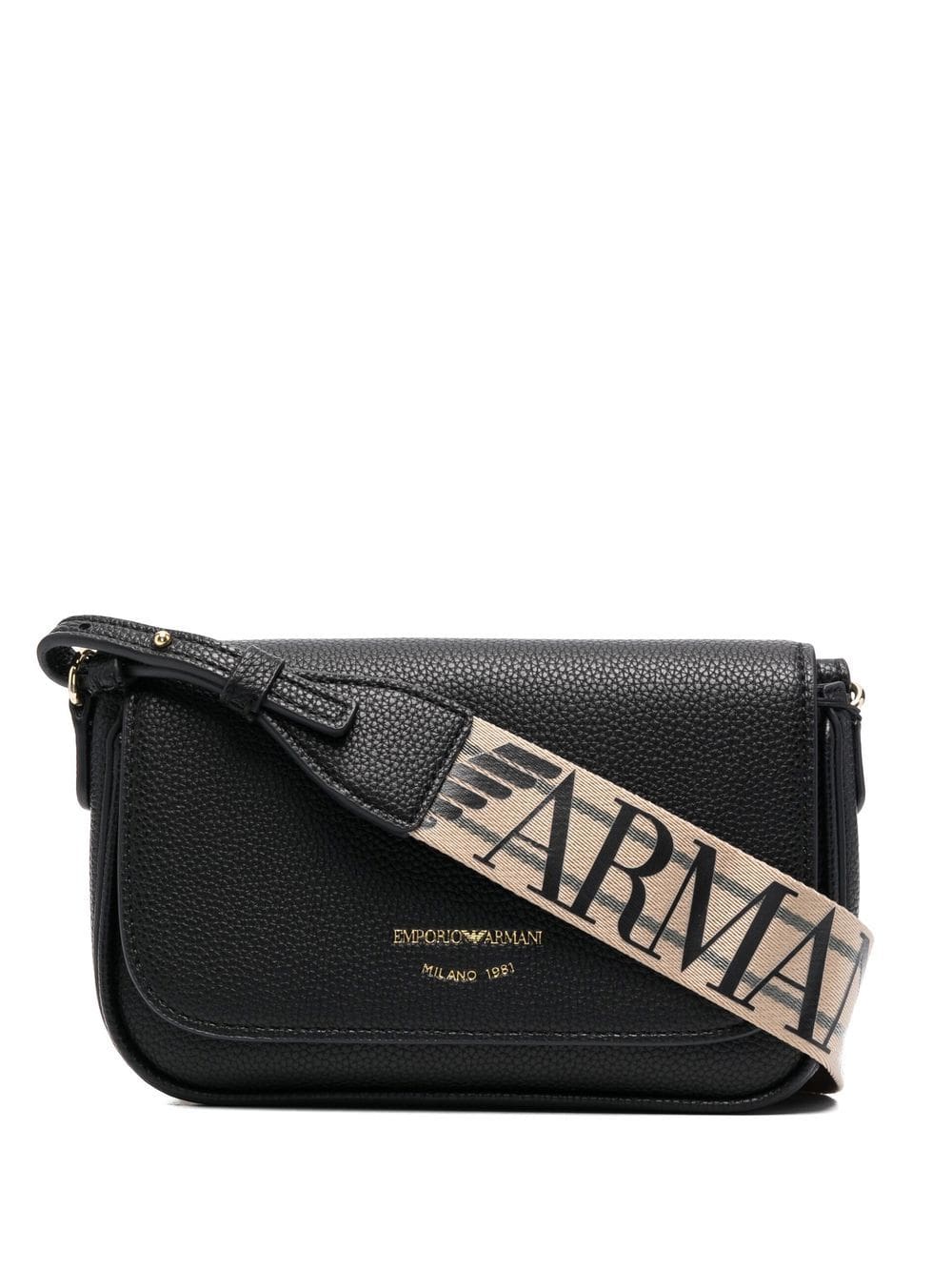 Emporio Armani logo strap cross body bag