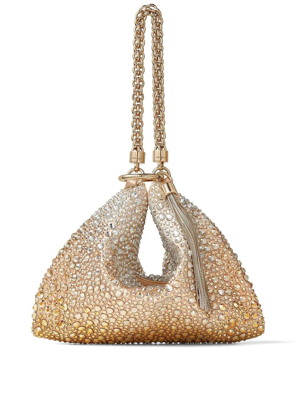 Jimmy Choo Callie crystal-embellished clutch bag