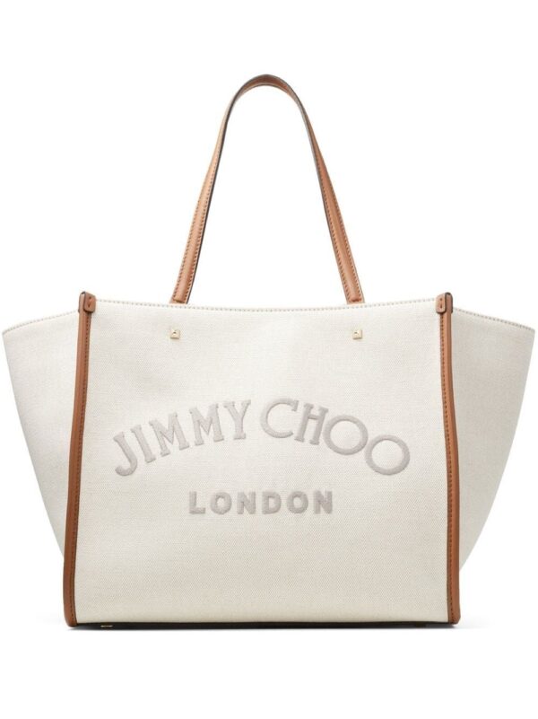 Jimmy Choo Avenue canvas tote bag