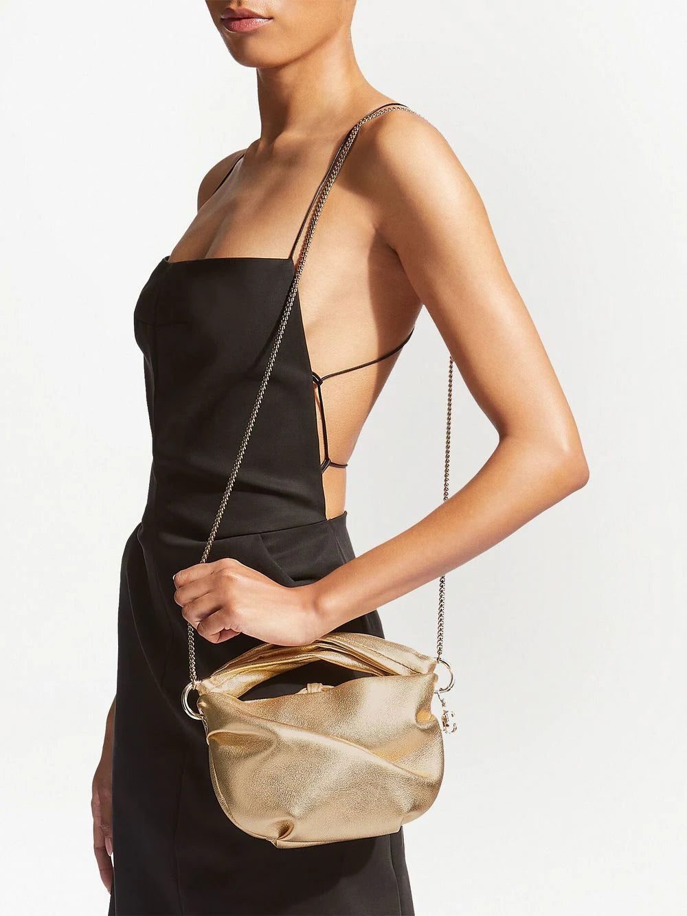 Jimmy Choo Bonny metallic-effect tote bag - Image 2