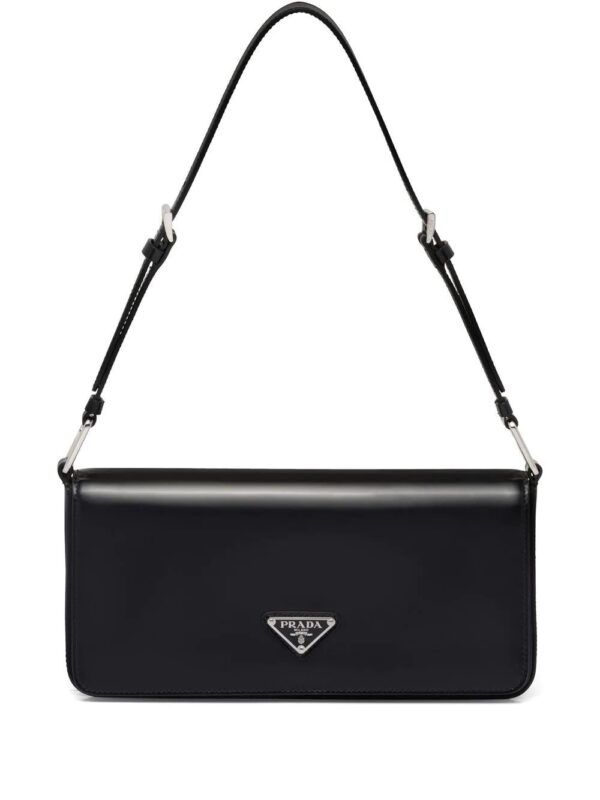 Prada  Femme brushed-leather shoulder bag
