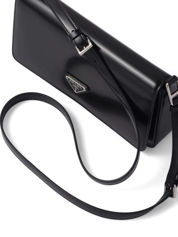 Prada  Femme brushed-leather shoulder bag - Image 5