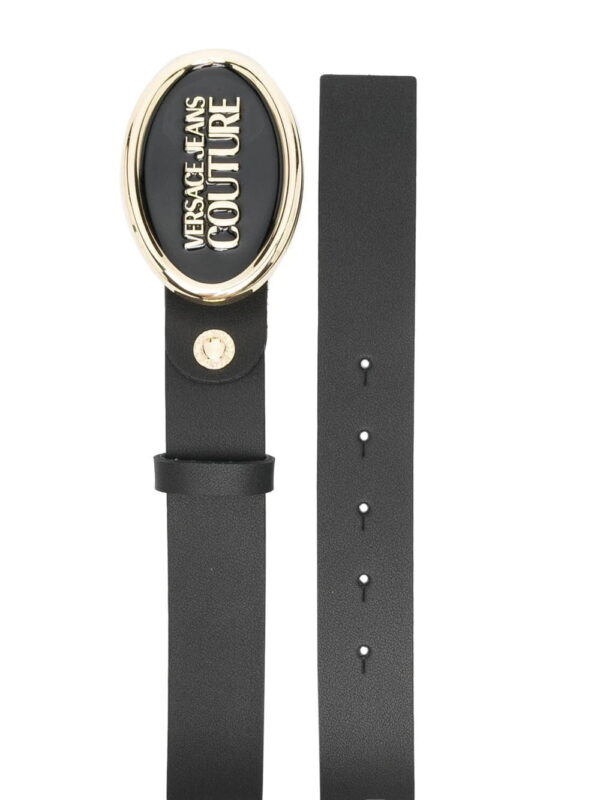 Versace Jeans Couture  logo-buckle leather belt - Image 2