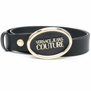 Versace Jeans Couture  logo-buckle leather belt