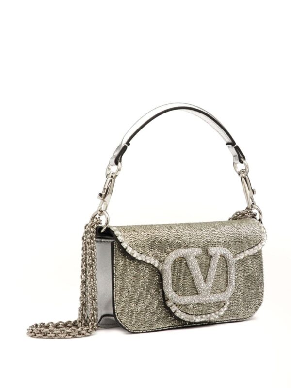 Valentino Garavani small Locò embroidered shoulder bag - Image 3