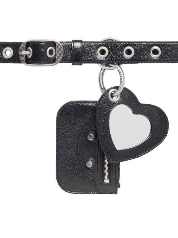 Balenciaga  mirror charm leather belt - Image 2