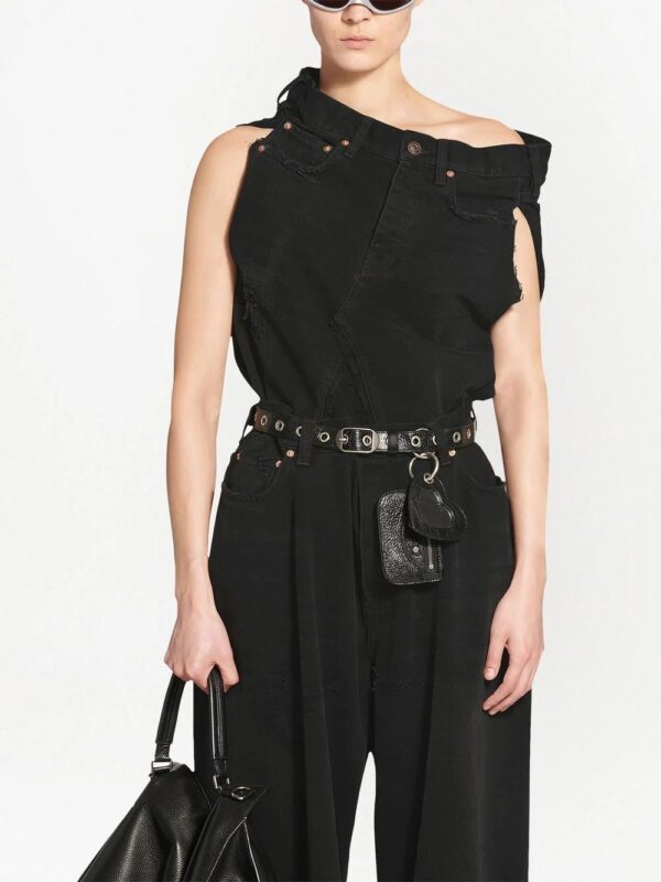 Balenciaga  mirror charm leather belt - Image 4
