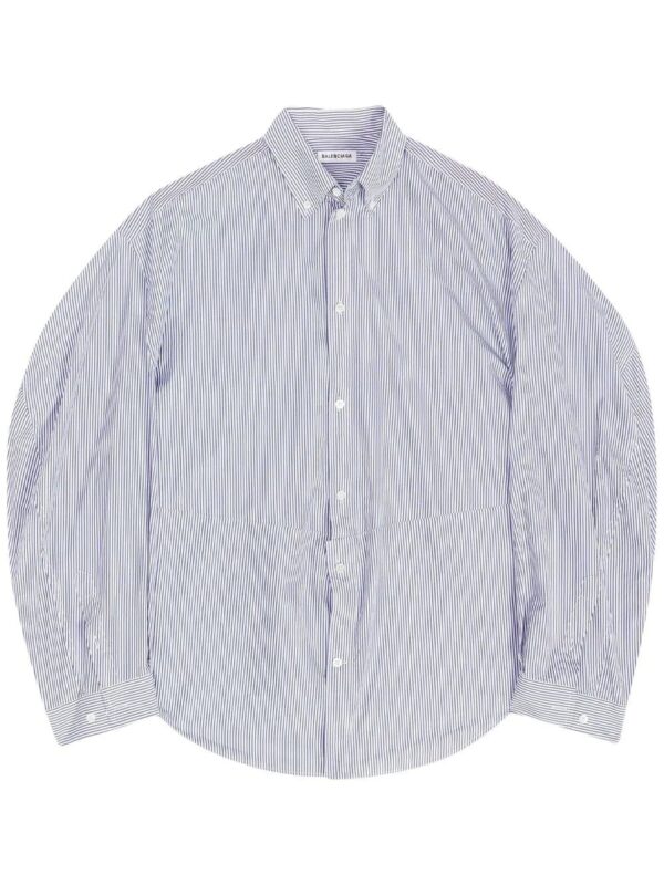 Balenciaga  twisted-sleeve oversized shirt