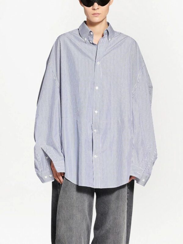 Balenciaga  twisted-sleeve oversized shirt - Image 3