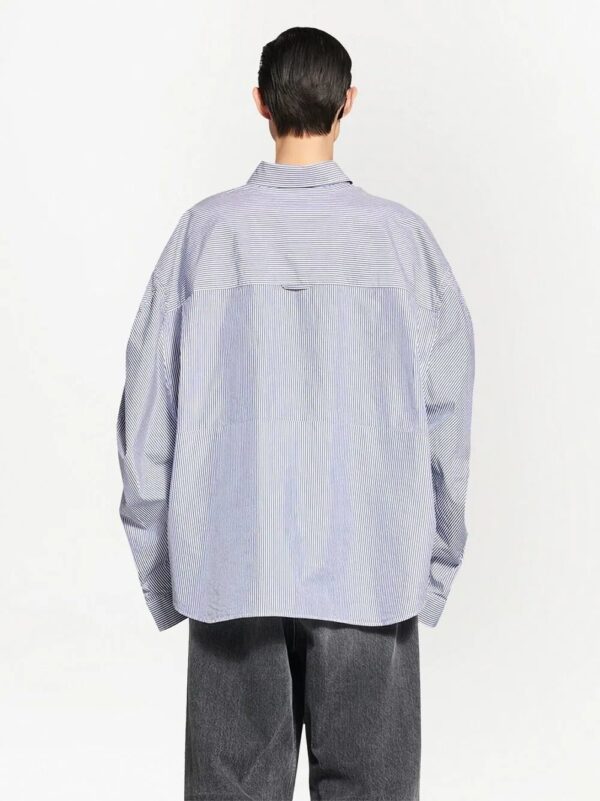 Balenciaga  twisted-sleeve oversized shirt - Image 4