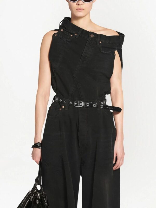 Balenciaga  eyelet leather belt - Image 4