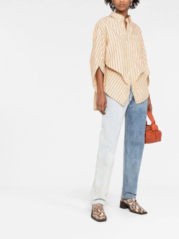Balenciaga  Swing Twisted striped shirt - Image 2