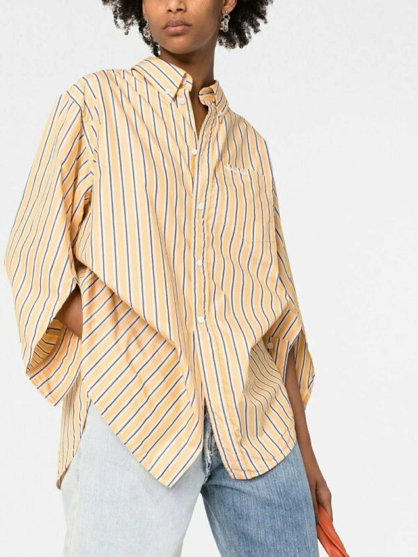 Balenciaga  Swing Twisted striped shirt - Image 3