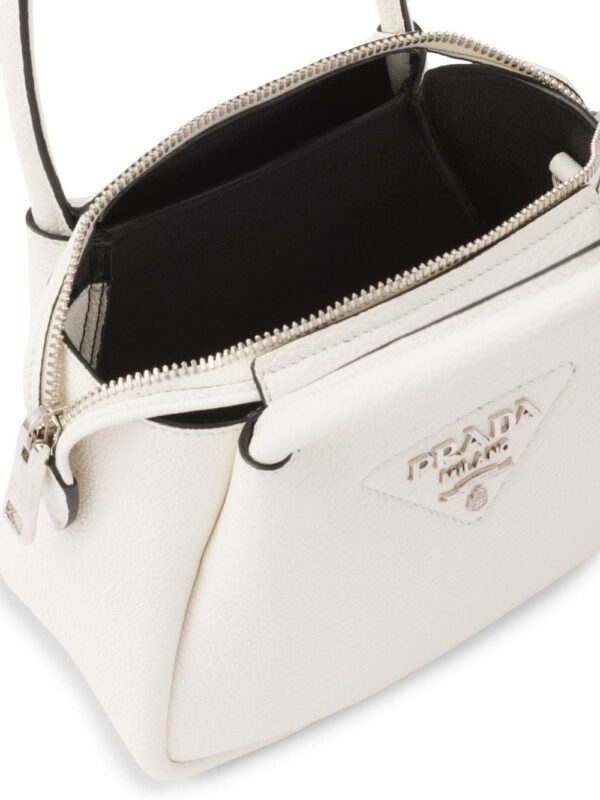 Prada logo-embellished leather mini bag - Image 5