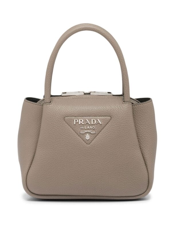 Prada logo-embellished leather mini bag