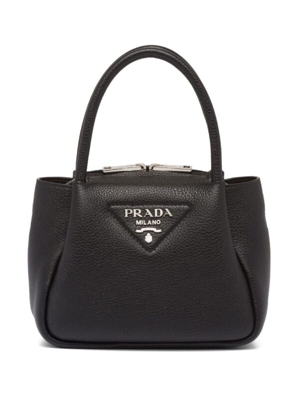 Prada logo-embellished leather mini bag