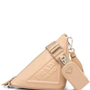 Prada  logo plaque shoulder bag
