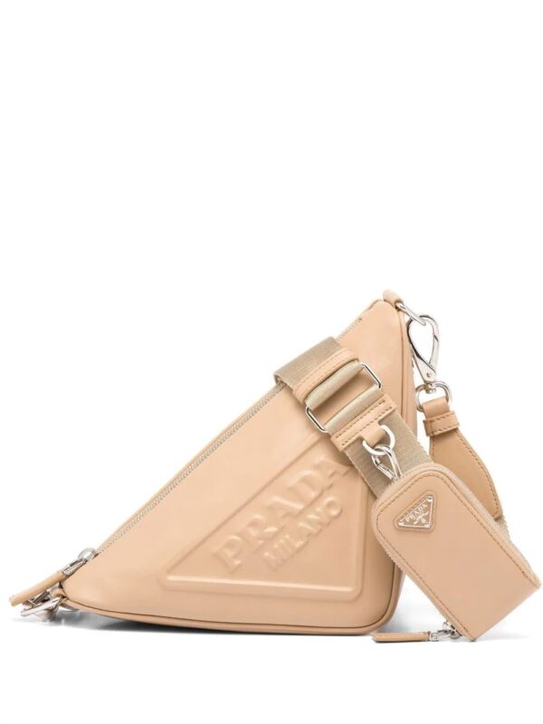 Prada  logo plaque shoulder bag
