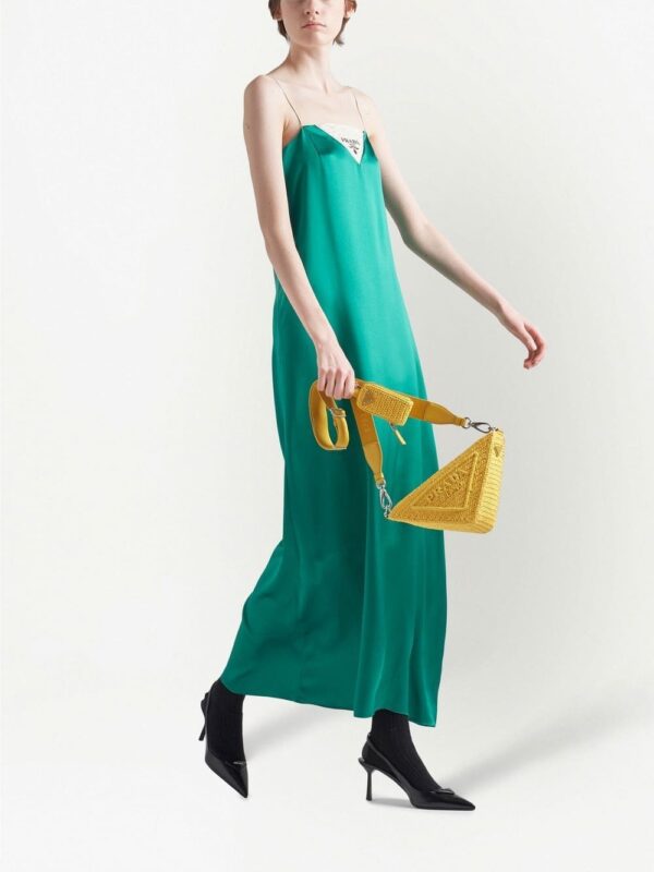 Prada raffia Triangle shoulder bag - Image 2