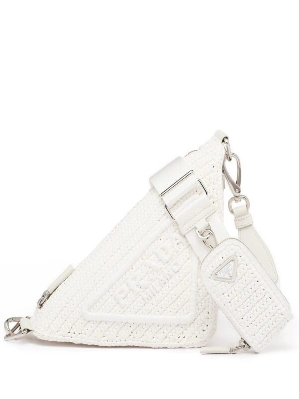 Prada  raffia Triangle shoulder bag