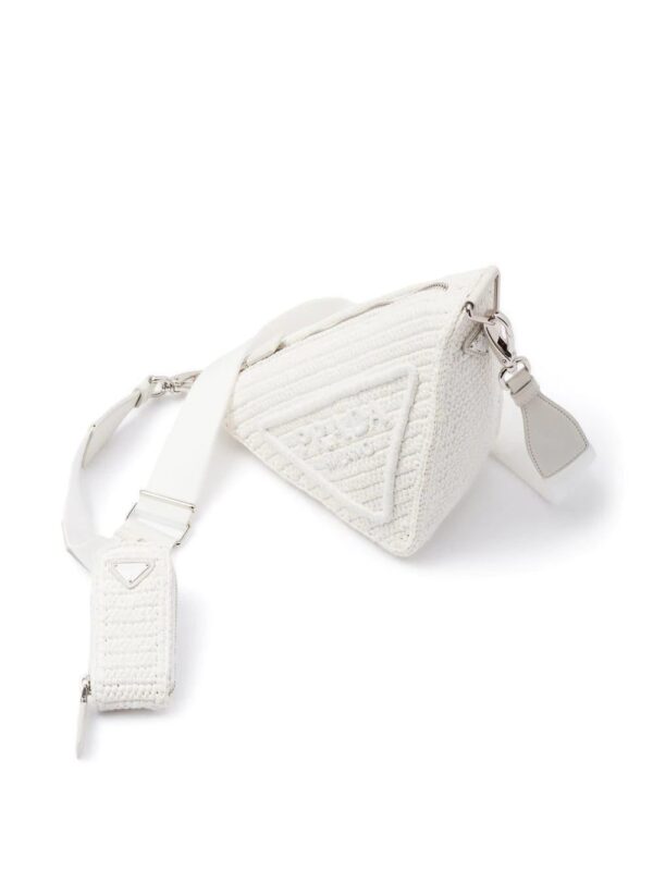 Prada  raffia Triangle shoulder bag - Image 4
