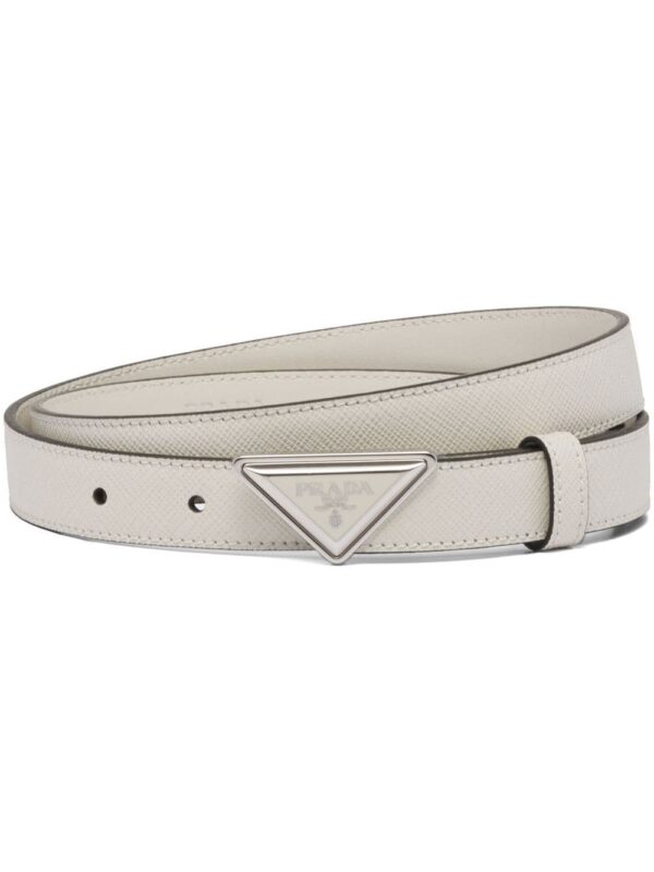 Prada  logo-buckle Saffiano leather belt