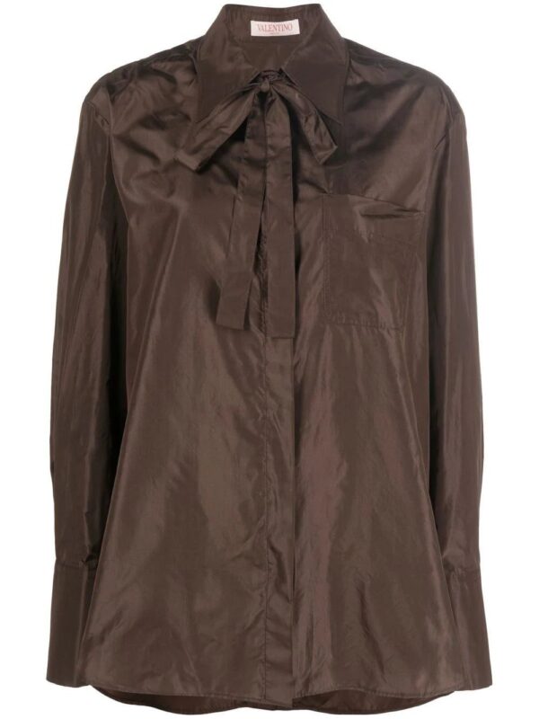 Valentino Garavani  long-sleeved silk shirt
