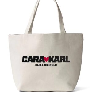 Karl Lagerfeld x Cara Delevingne canvas tote bag