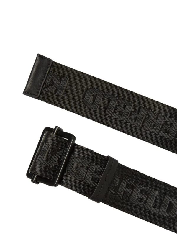 Karl Lagerfeld  x Cara Delevingne webbing logo-print belt