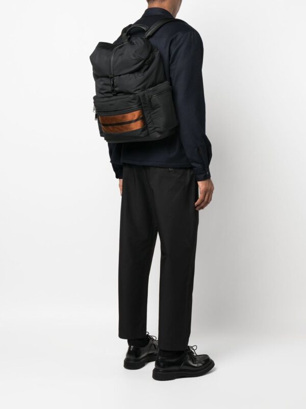 Zegna stripe-trim backpack - Image 2