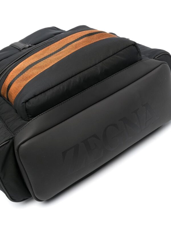 Zegna stripe-trim backpack - Image 4