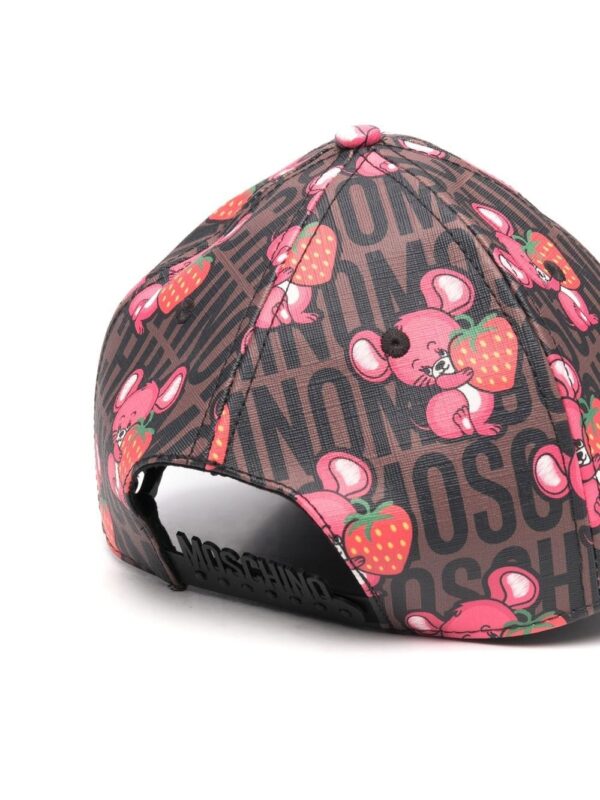 Moschino mouse-print logo cap - Image 2
