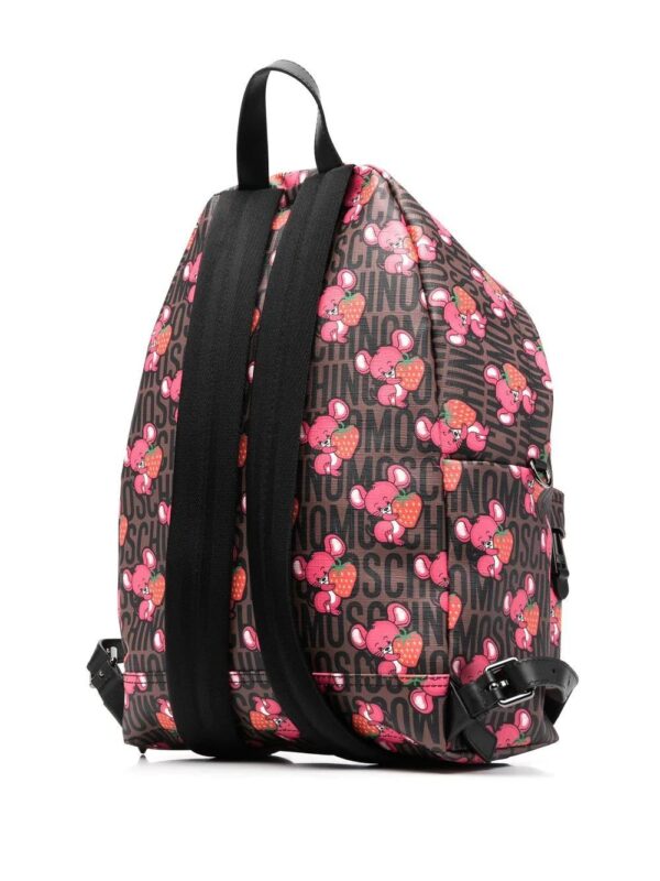 Moschino mouse-print zip-around backpack - Image 3