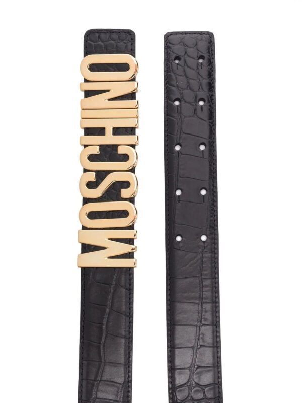 Moschino  crocodile-effect leather belt - Image 2