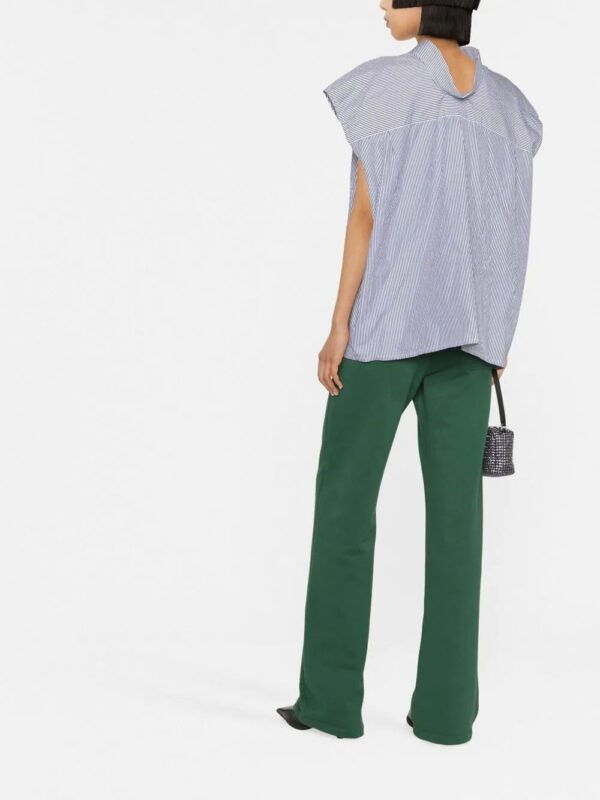 Balenciaga  raw-cut striped swing shirt - Image 3