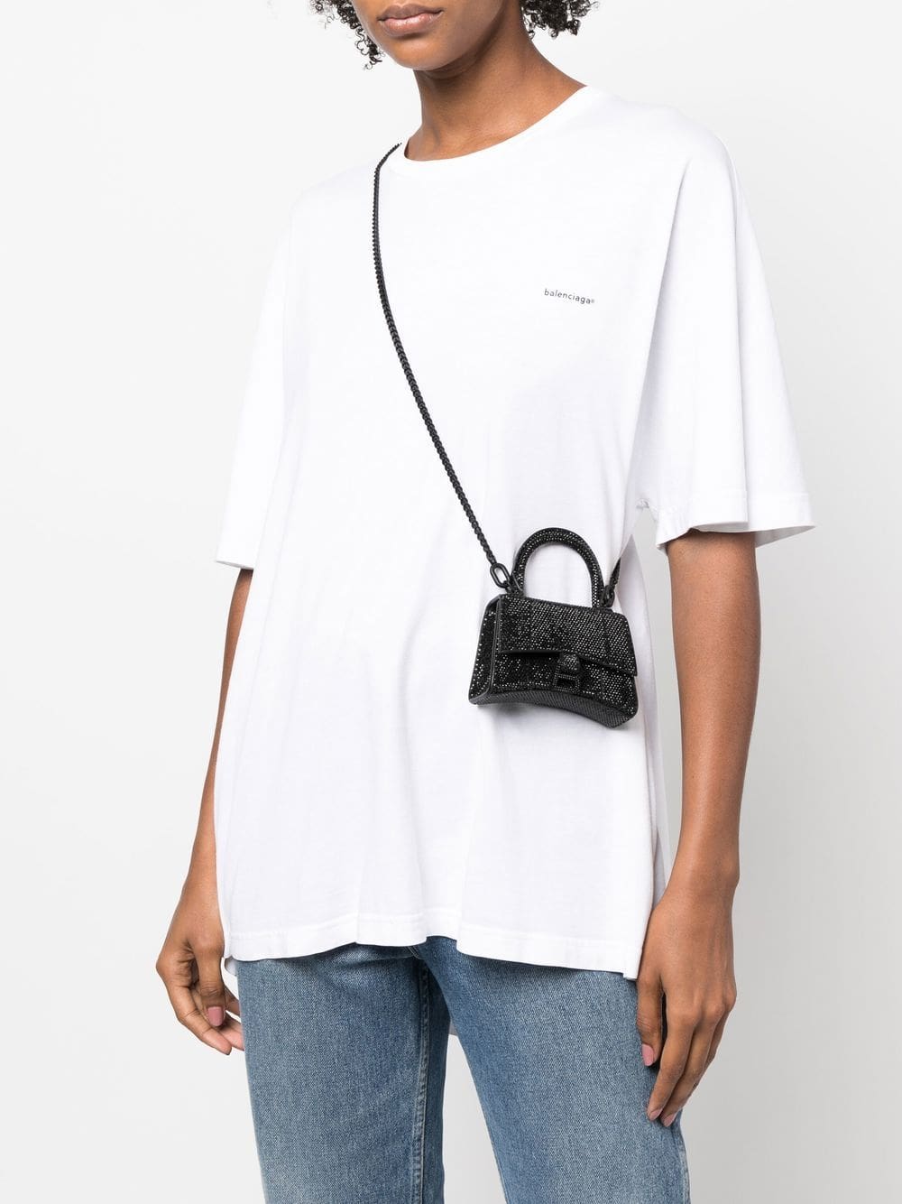 Balenciaga Hourglass crystal-embellished mini bag - Image 2