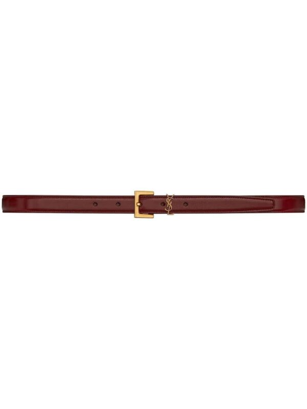 Saint Laurent  logo leather belt