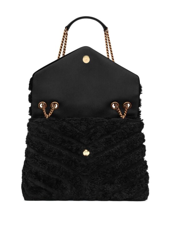 Saint Laurent Loulou medium shearling shoulder bag - Image 4