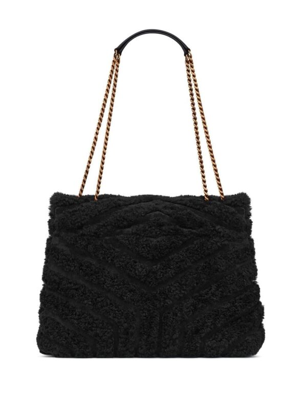 Saint Laurent Loulou medium shearling shoulder bag - Image 2