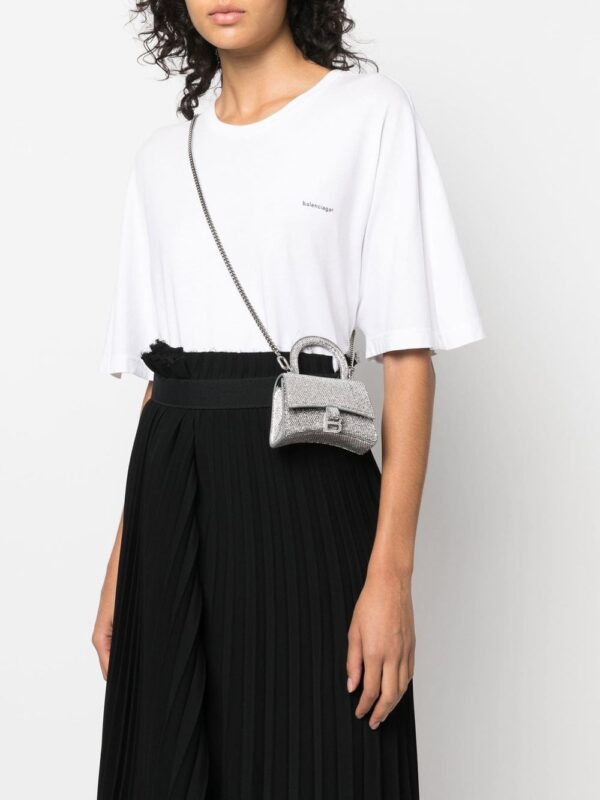 Balenciaga Hourglass crystal-embellished mini bag - Image 2