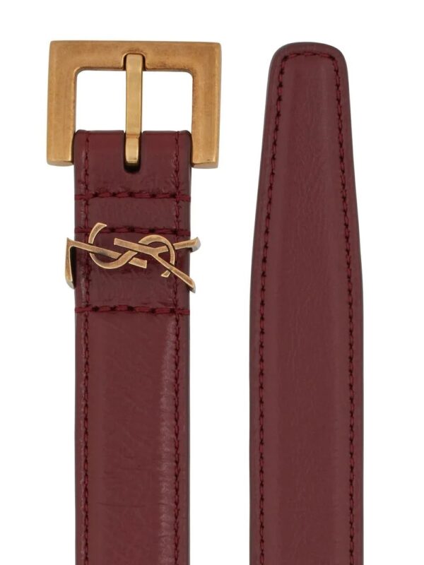 Saint Laurent  monogram-logo leather belt - Image 2