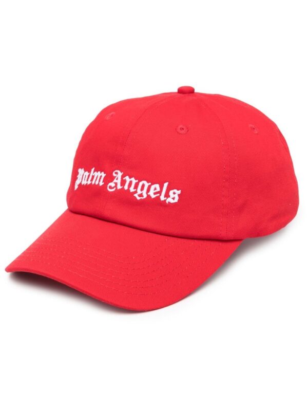 Palm Angels logo-print baseball cap
