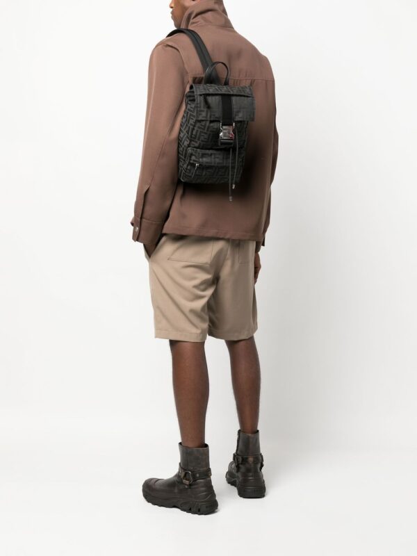 FENDI monogram logo-print backpack - Image 2