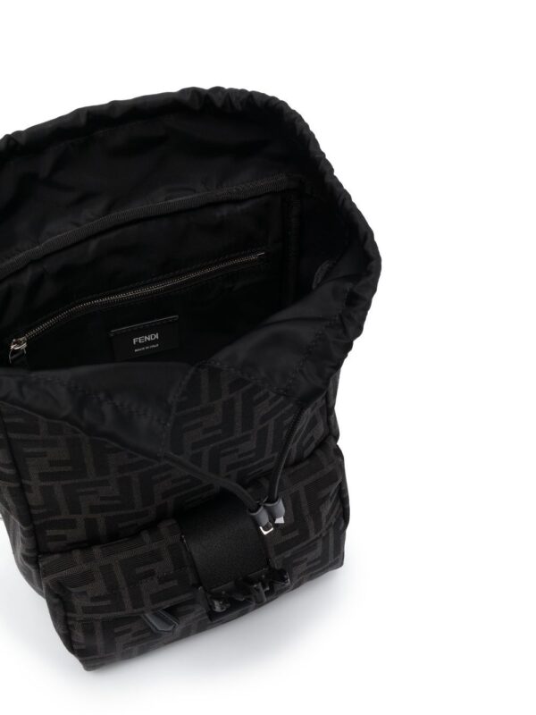 FENDI monogram logo-print backpack - Image 5