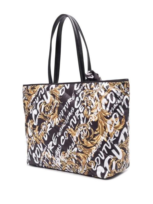Versace Jeans Couture  logo-print padded tote bag - Image 4