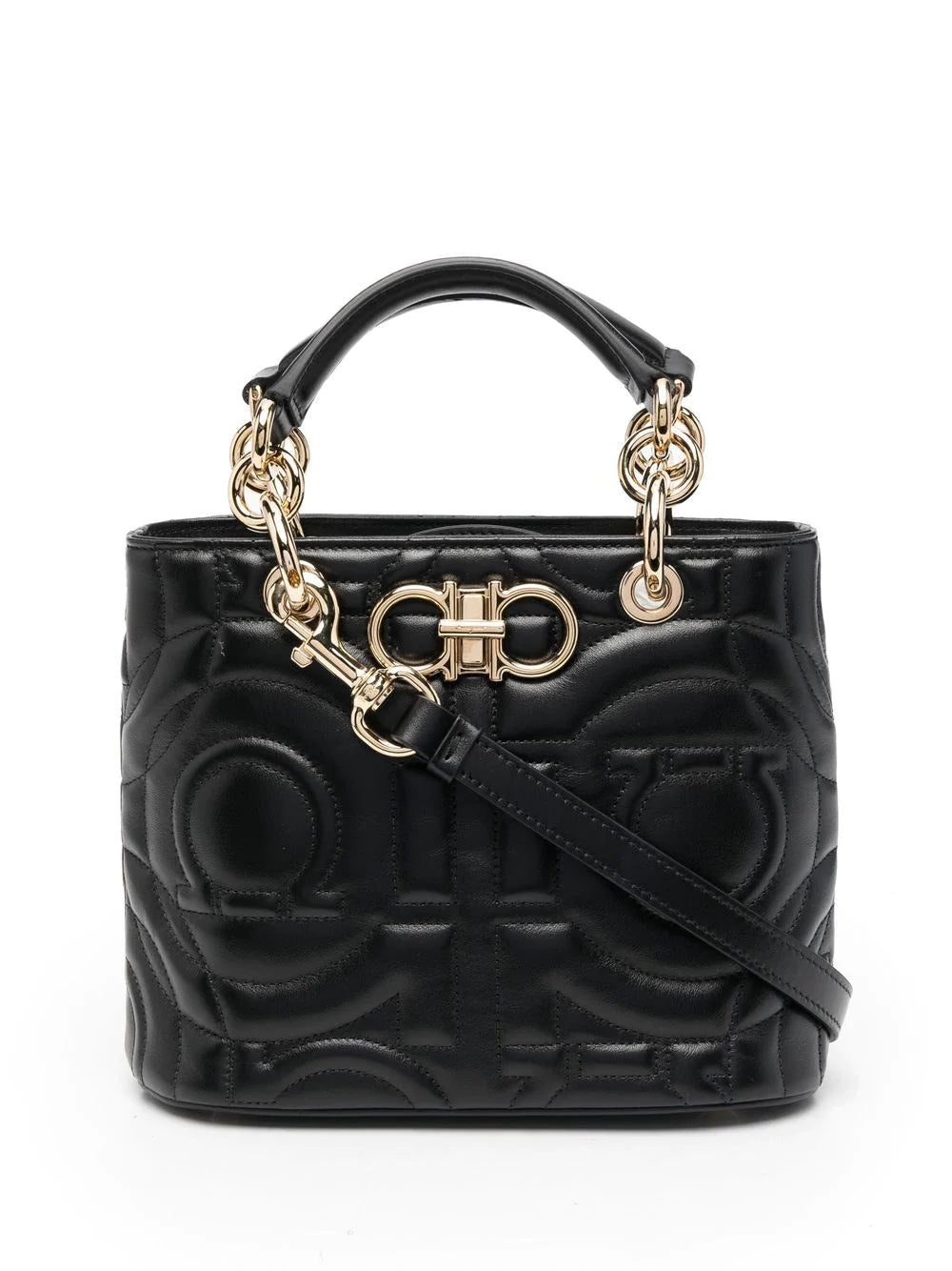 Ferragamo quilted Gancini crossbody tote bag