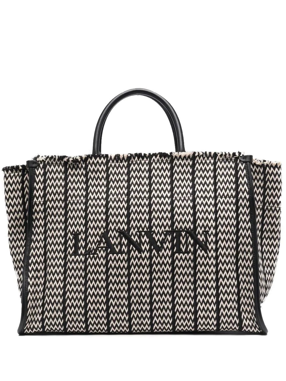 Lanvin logo top-handle tote